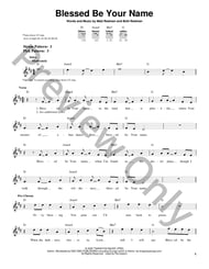 Blessed Be Your Name Guitar and Fretted sheet music cover